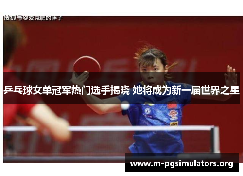 乒乓球女单冠军热门选手揭晓 她将成为新一届世界之星